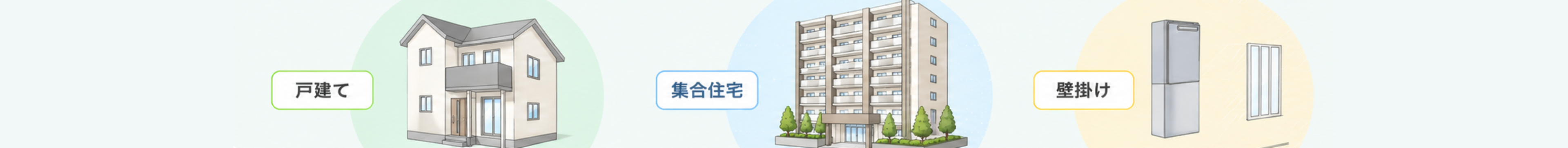 戸建て・集合住宅・壁掛け